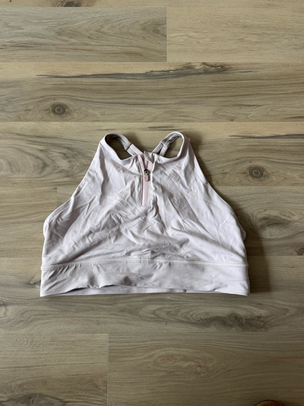 lululemon athletica Light Pink Zip-Front Sports Bra